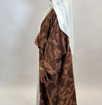 Gleaming brown abaya