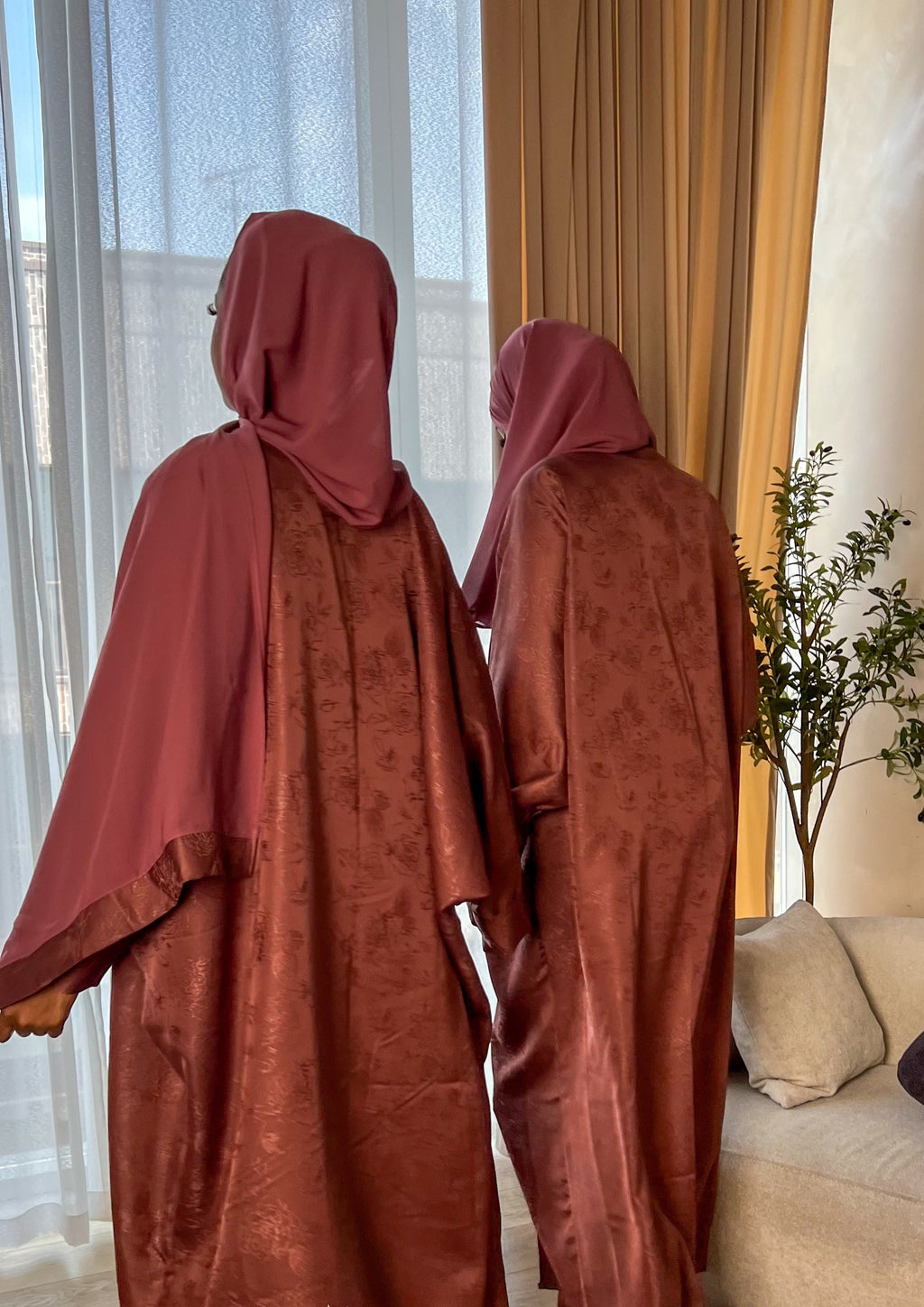Pink Eid abaya